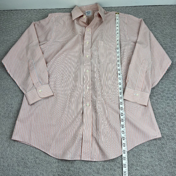 Brooks Brothers Regent Chalk Stripe American Supima Cotton Dress Shirt 16 1/2 - Picture 5 of 9